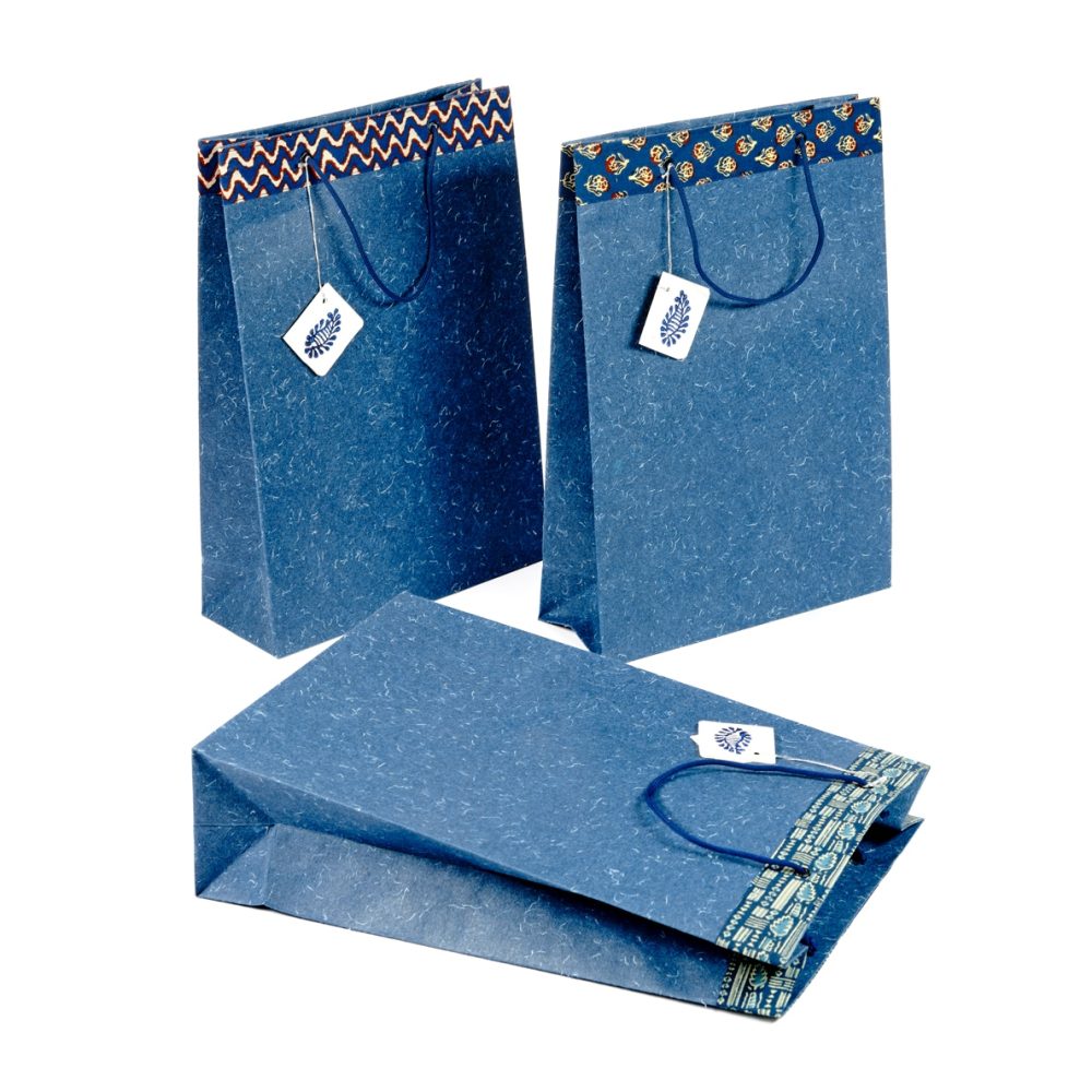 Denim Handmade Paper Gift Bags