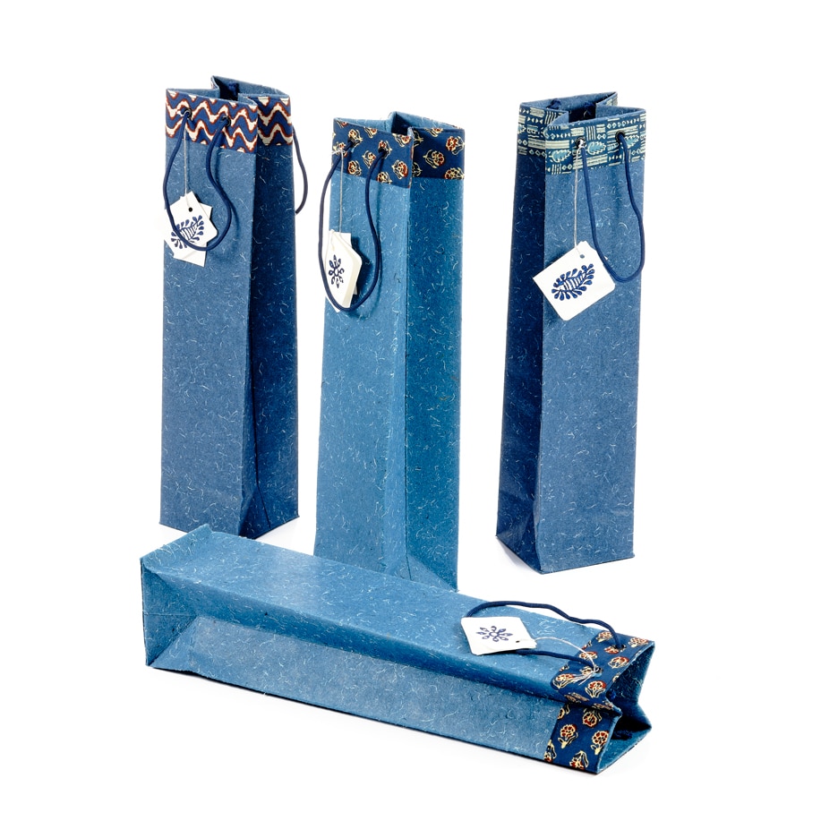 Denim Handmade Paper Gift Bags