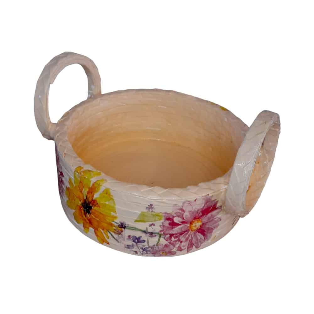 Basket with Handles (Peach)