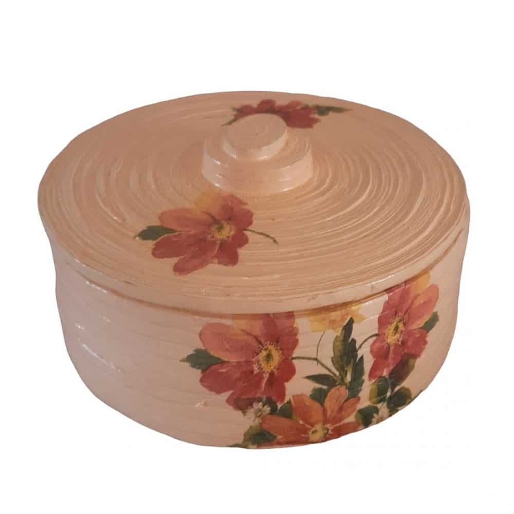 Basket with Lid (Peach)